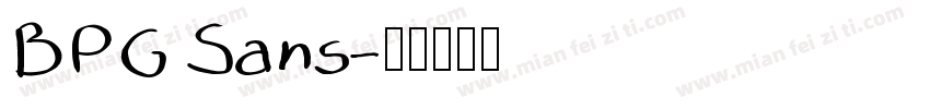 BPG Sans字体转换